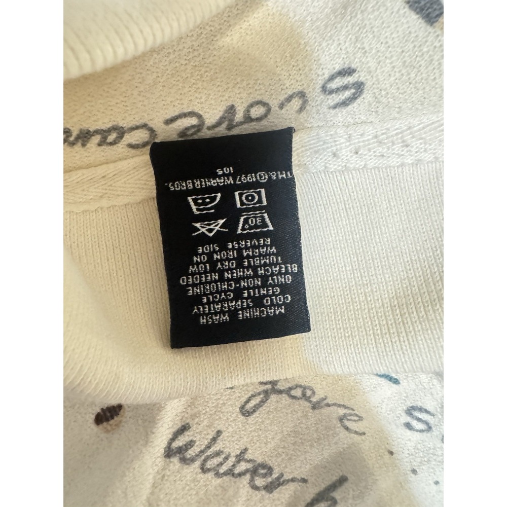 Vintage Warner Bros Looney Tunes Golf All Over Print Polo Shirt XL Cotton Y2K - Picture 6 of 6